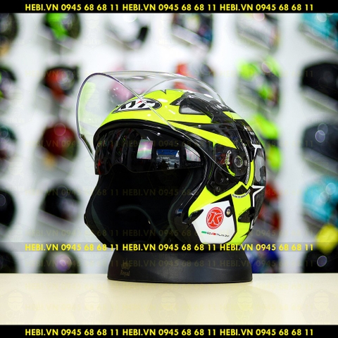 Nón 3/4 2 kính KYT VENOM No.41 Gunmetal - FREESHIP