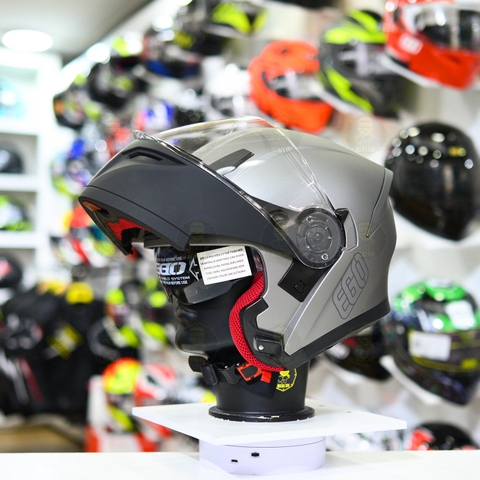 Mũ Lật Hàm EGO E9 Xám Nhám FREESHIP