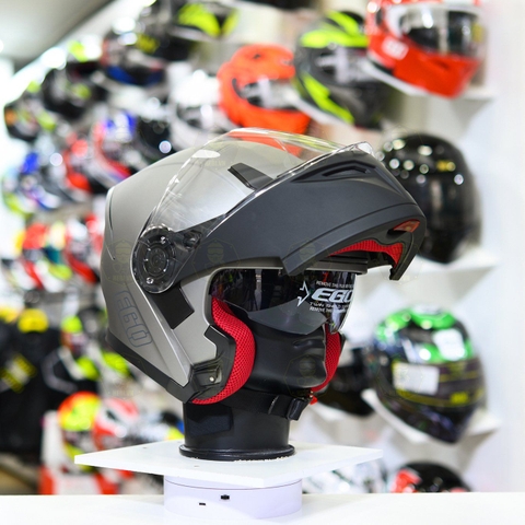 Mũ Lật Hàm EGO E9 Xám Nhám FREESHIP