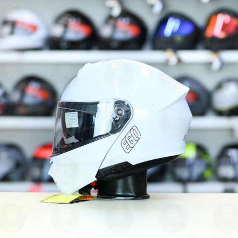 Mũ Lật Hàm EGO E91 Trắng Bóng FREESHIP