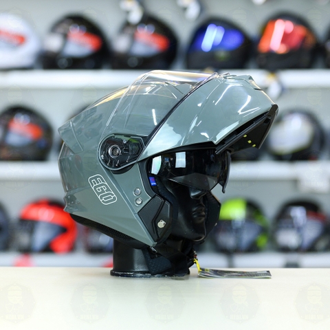 Mũ Lật Hàm EGO E91 Xi Măng Bóng FREESHIP