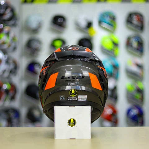 Mũ Fullface LS2 FF327 Xám Xước Cam Bóng FREESHIP