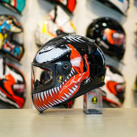 Mũ LS2 FF353 Đen Bóng + Dán Tem Decal Venom V1 FREESHIP
