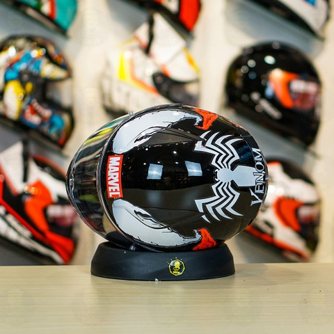 Mũ LS2 FF353 Đen Bóng + Dán Tem Decal Venom V1 FREESHIP