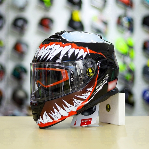 Mũ Fullface LS2 FF800 Đen Bóng + Dán Tem Decal Venom V2 FREESHIP