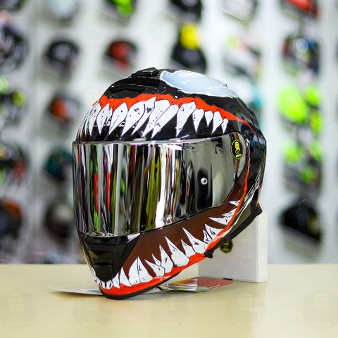 Mũ Fullface LS2 FF800 Đen Bóng + Dán Tem Decal Venom V2 FREESHIP
