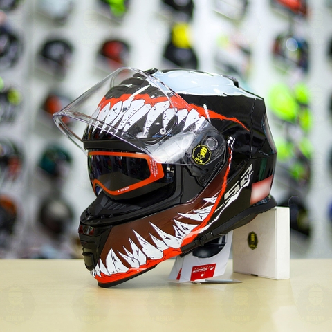Mũ Fullface LS2 FF800 Đen Bóng + Dán Tem Decal Venom V2 FREESHIP