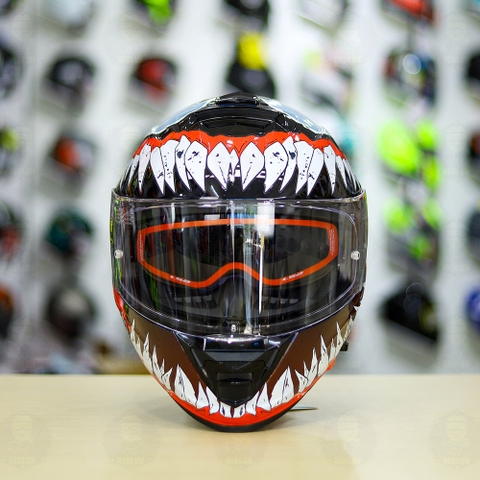 Mũ Fullface LS2 FF800 Đen Bóng + Dán Tem Decal Venom V2 FREESHIP
