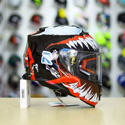 Mũ Fullface LS2 FF800 Đen Bóng + Dán Tem Decal Venom V2 FREESHIP