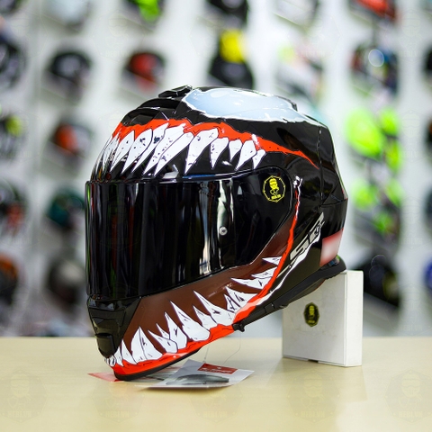 Mũ Fullface LS2 FF800 Đen Bóng + Dán Tem Decal Venom V2 FREESHIP