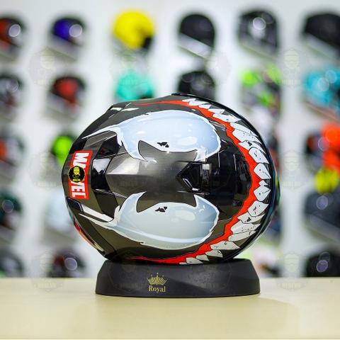 Mũ Fullface LS2 FF800 Xám Xước + Dán Tem Decal Venom V2 FREESHIP