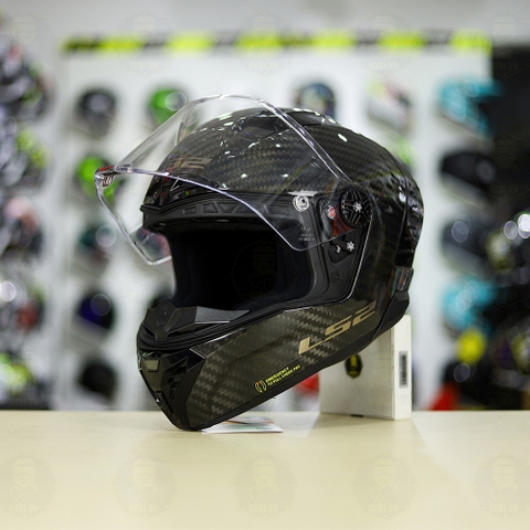 Mũ fullface LS2 FF805 CARBON FULL Bóng RACER + Tặng Kính Đen + Pinlock + Tearoff FREESHIP