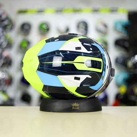 Mũ LS2 FF805 CARBON Racing Blue Yellow + Tặng Kính Đen + Pinlock + Tearoff FREESHIP