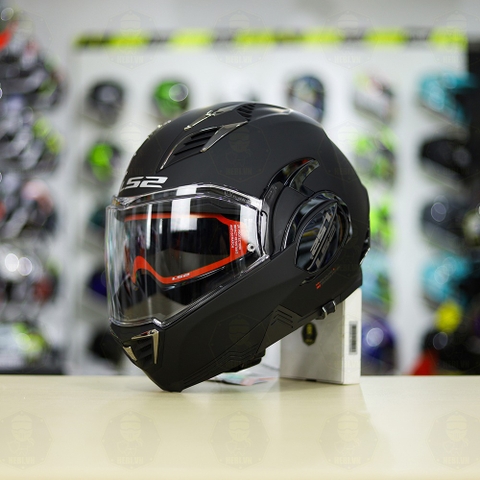 Mũ lật hàm LS2 FF900 Valiant II Đen Nhám Lật Hàm FREESHIP