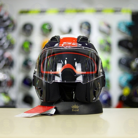 Mũ lật hàm LS2 FF900 Valiant II Trắng Đỏ Bóng Citius Lật Hàm FREESHIP