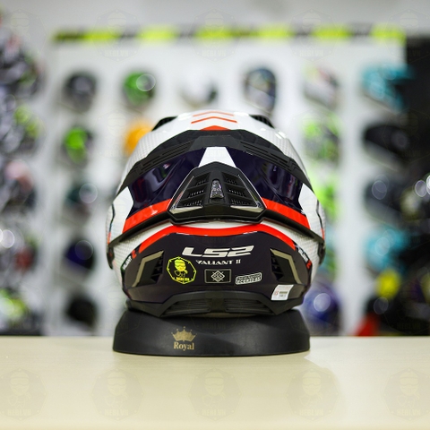 Mũ lật hàm LS2 FF900 Valiant II Trắng Đỏ Bóng Citius Lật Hàm FREESHIP