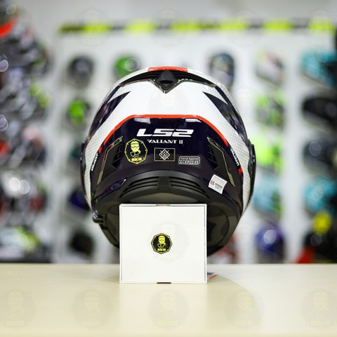 Mũ lật hàm LS2 FF900 Valiant II Trắng Đỏ Bóng Citius Lật Hàm FREESHIP