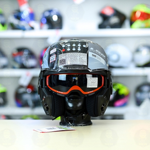 Mũ lật hàm LS2 FF900 Valiant II Xám Xước Bóng Orbit Lật Hàm FREESHIP