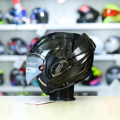 Mũ lật hàm LS2 FF900 Valiant II Xám Xước Bóng Orbit Lật Hàm FREESHIP