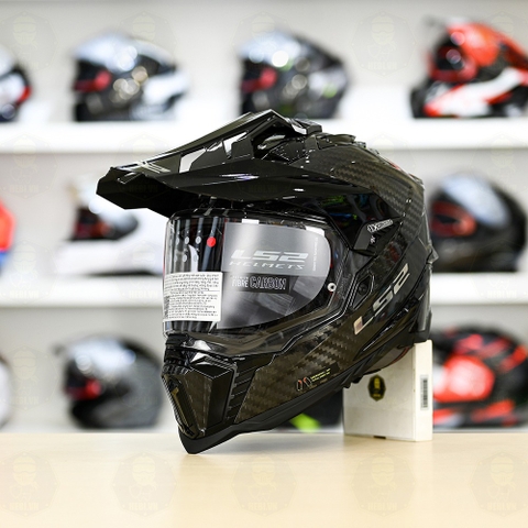 Mũ Dual Sport LS2 MX701 Explorer Carbon Full Graphics Freeship