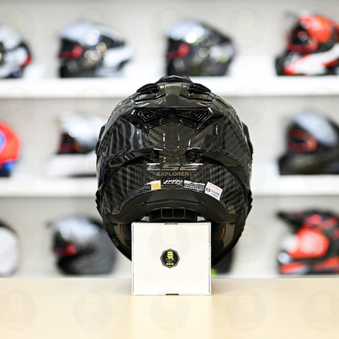 Mũ Dual Sport LS2 MX701 Sợi CARBON Solid FREESHIP