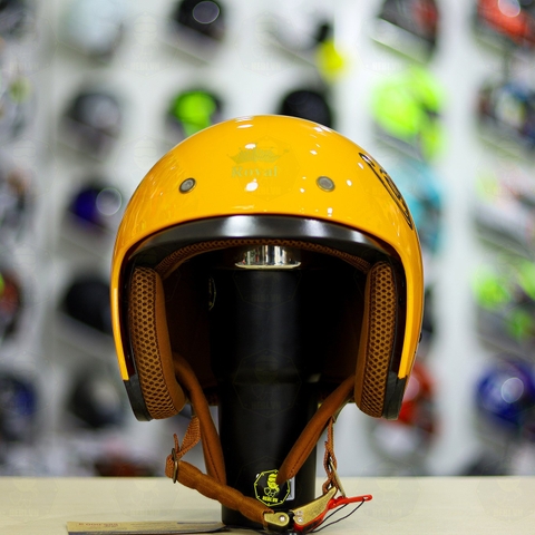 Mũ 3/4 Royal M139 V7 Vàng Đen Bóng FREESHIP