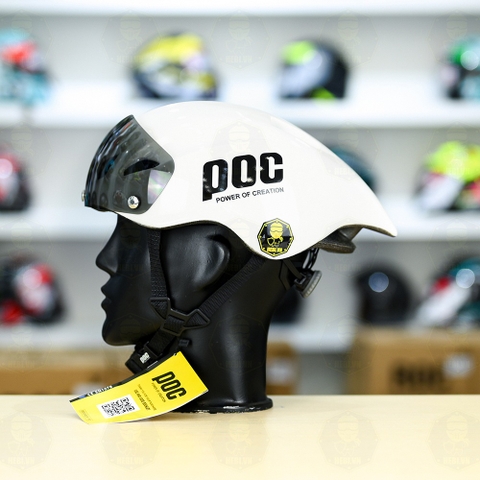 Nón Thể Thao POC P01 Trắng Bóng  FREESHIP