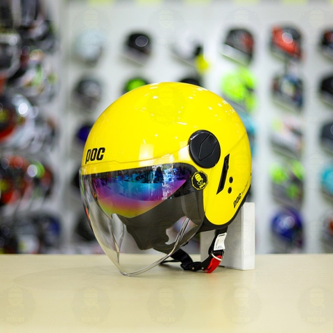 Nón 3/4 POC CITY Vàng Bóng FREESHIP