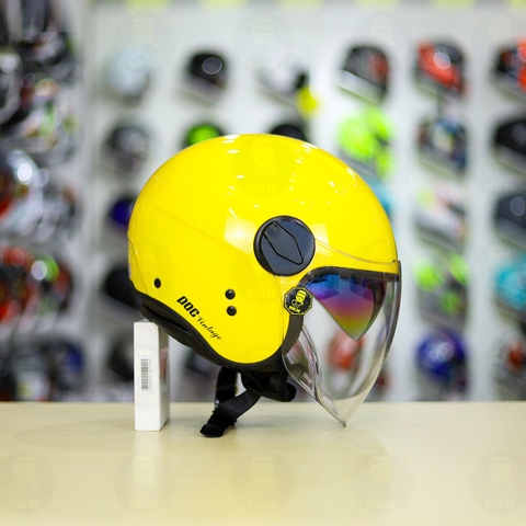 Nón 3/4 POC CITY Vàng Bóng FREESHIP