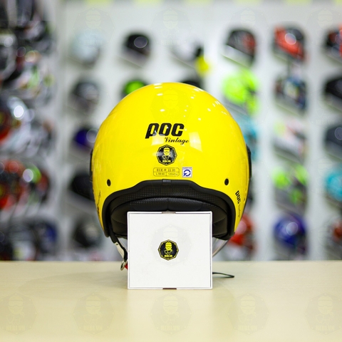 Nón 3/4 POC CITY Vàng Bóng FREESHIP