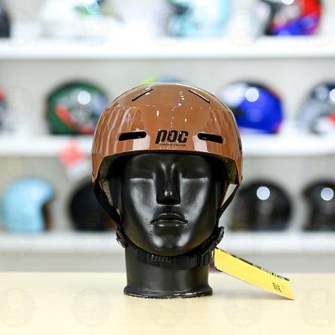 Nón Bảo Hiểm POC P05 Freesize FREESHIP - Nâu Bóng