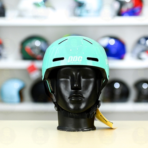 Nón Bảo Hiểm POC P05 Freesize FREESHIP - Xanh Ngọc Mint Bóng