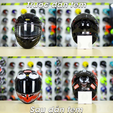 Tem Decal Venom Fit Yohe 978/ ROC 01 - Không Nón FREESHIP