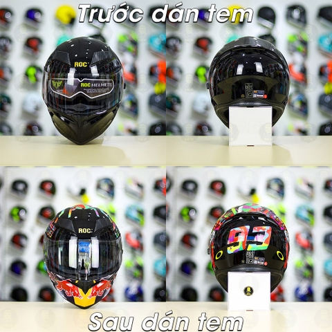 Tem Decal M93 Redbull - Water Color Cho Nón Fullface - Không Nón - FREESHIP