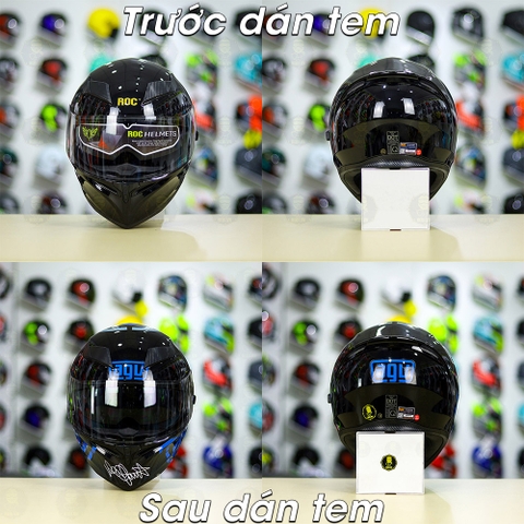 Tem Decal AGV Myth Xanh GP Cho Nón Fullface - Không Nón - FREESHIP