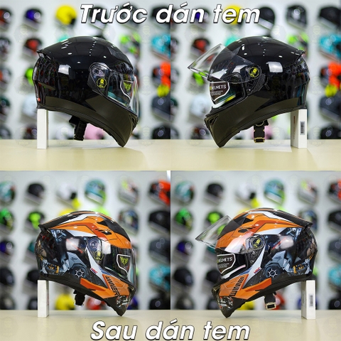 Tem Decal Honda Winner Cam Cho Nón Fullface - Không Nón - FREESHIP