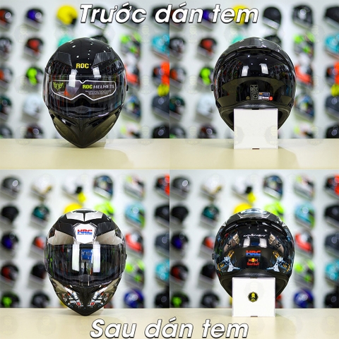 Tem Decal Honda Winner Xám Đen Cho Yohe 978 plus & Roc 01 - Không Nón - FREESHIP