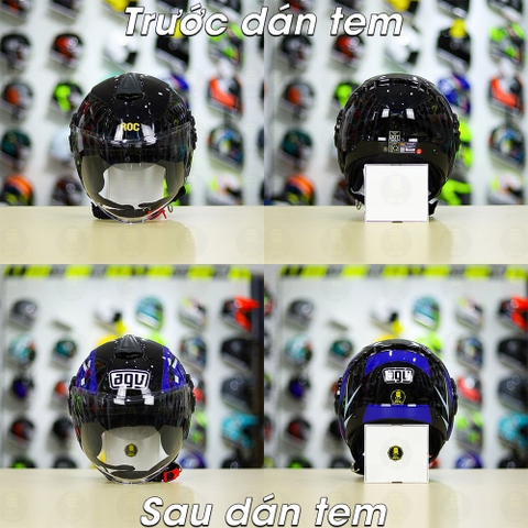 Tem Decal AGV Blade cho ROC 06 Xanh GP - Freeship