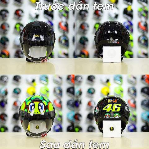 Tem Decal AGV Con Rùa cho ROC 06 - Freeship