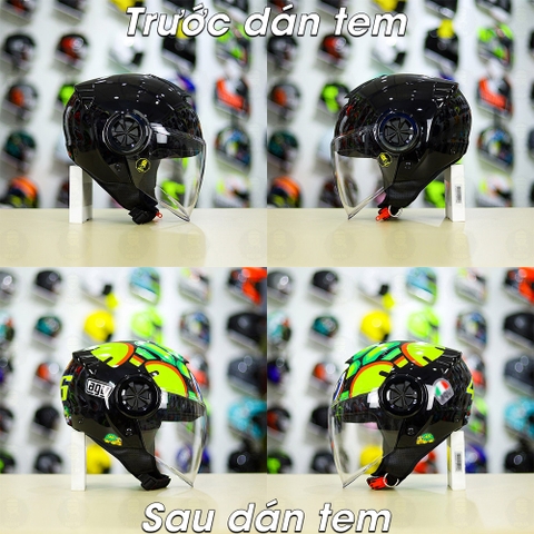 Tem Decal AGV Con Rùa cho ROC 06 - Freeship