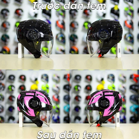 Tem Decal AGV Blade Hồng cho ROC 06/ YOHE 851 - Freeship