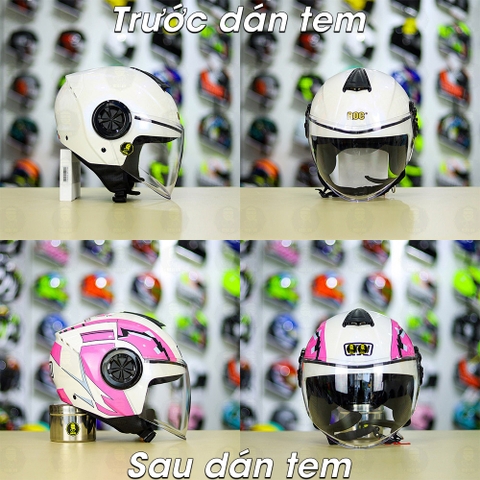 Tem Decal AGV Blade Hồng cho ROC 06/ YOHE 851 - Freeship