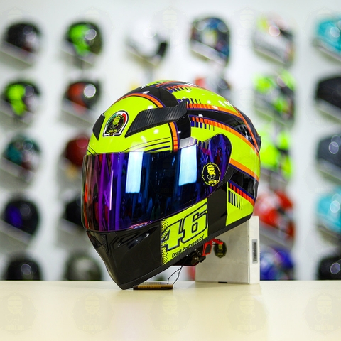 Mũ Royal M138b Đen Bóng + Tặng Dán Tem Decal AGV SOLELUNA Vàng FREESHIP