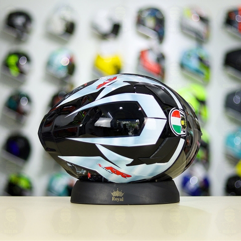 Mũ Royal M138b Đen Bóng + Tặng Dán Tem Decal BMW Bạc FREESHIP