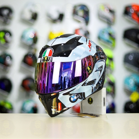 Mũ Royal M138b Đen Bóng + Tặng Dán Tem Decal BMW Bạc FREESHIP