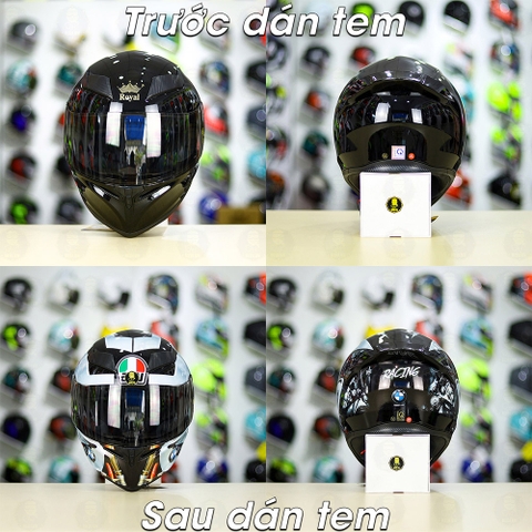 Tem Decal BMW Bạc Cho Nón Fullface - Không Nón - FREESHIP