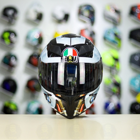 Mũ Royal M138b Đen Bóng + Tặng Dán Tem Decal BMW Bạc FREESHIP