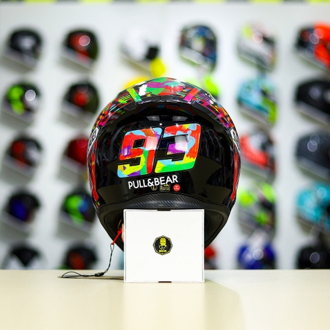 Mũ Royal M138b Đen Bóng + Tặng Dán Tem Decal Shoei M93 V2 Water Color Đa Sắc FREESHIP