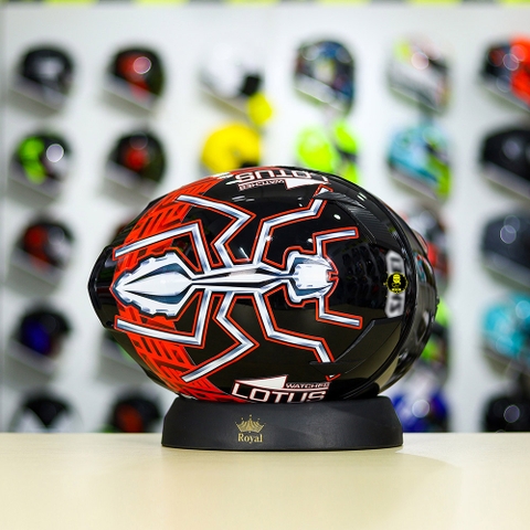 Mũ Royal M138b Đen Bóng + Tặng Dán Tem Decal Shoei M93 V2 FREESHIP