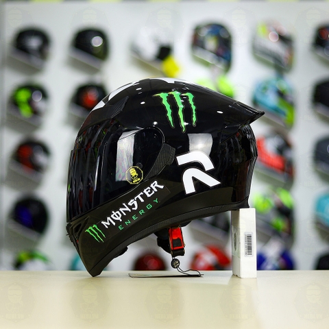 Mũ Royal M138b Đen Bóng + Tặng Dán Tem Decal Monster FREESHIP